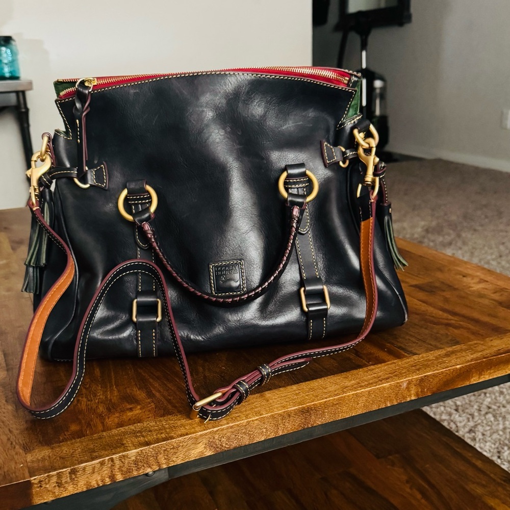 Dooney & Bourke Black Leather Shoulder Bag